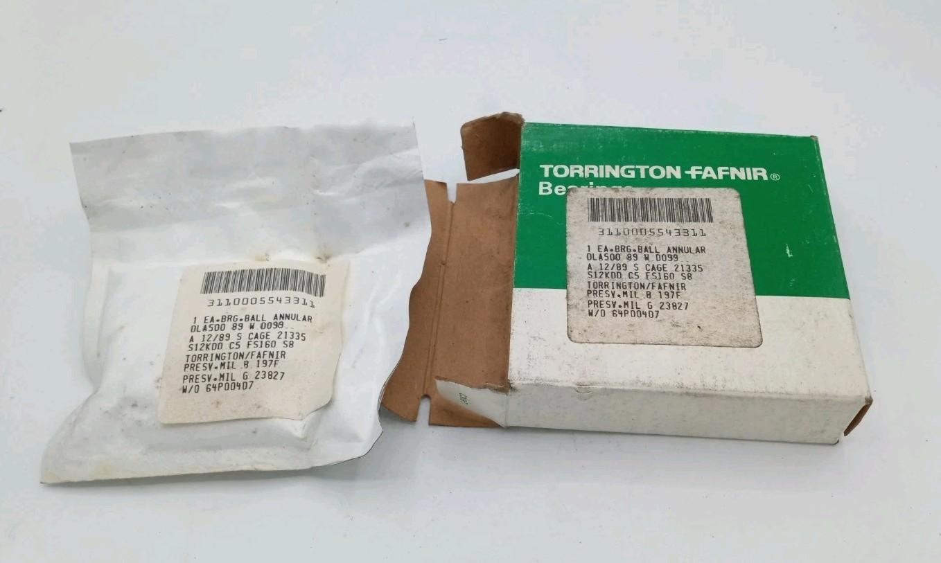 S12KDD Torrington New Single Row Ball Bearing S12KDDC5 USA Sealed New