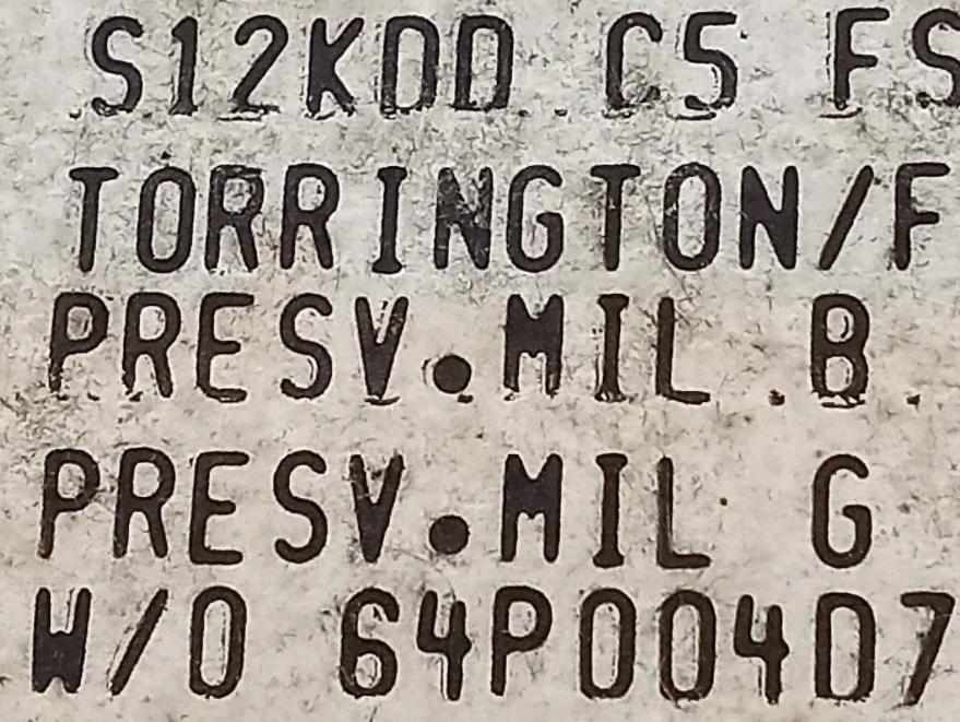 S12KDD Torrington New Single Row Ball Bearing S12KDDC5 USA Sealed New