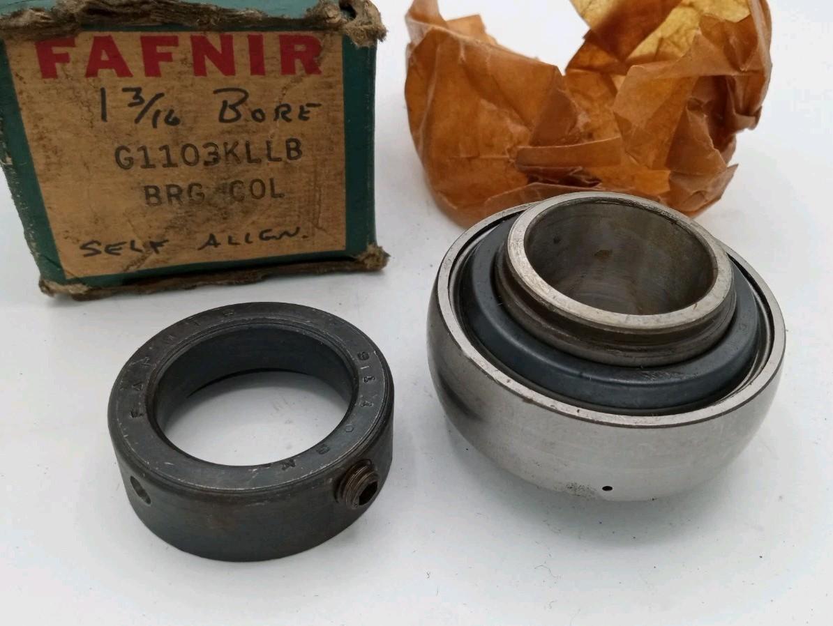 G1103KLLB Fafnir Bearing 1-3/16 in. Bore Insert & Locking Collar USA - NOS