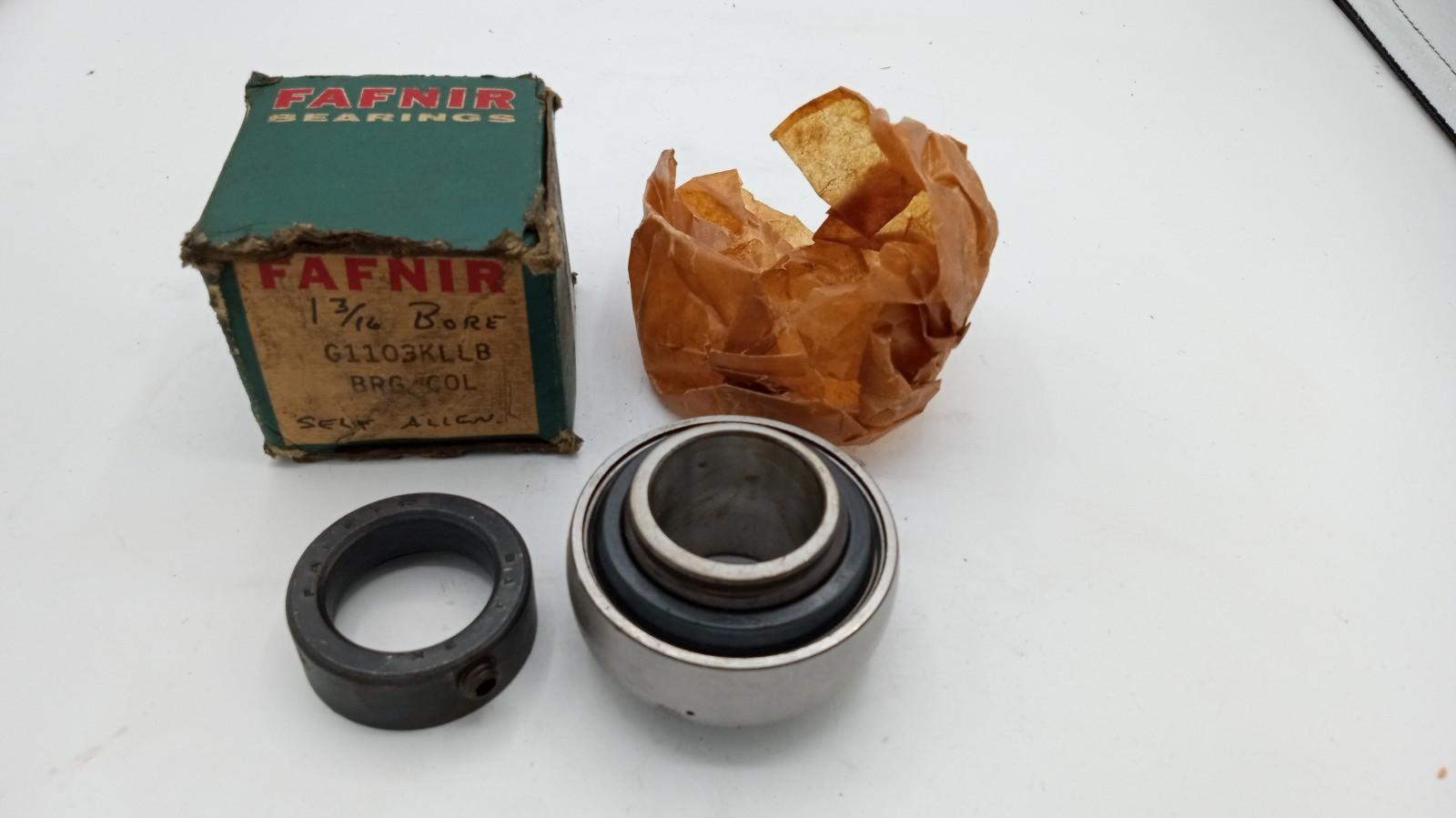 G1103KLLB Fafnir Bearing 1-3/16 in. Bore Insert & Locking Collar USA - NOS