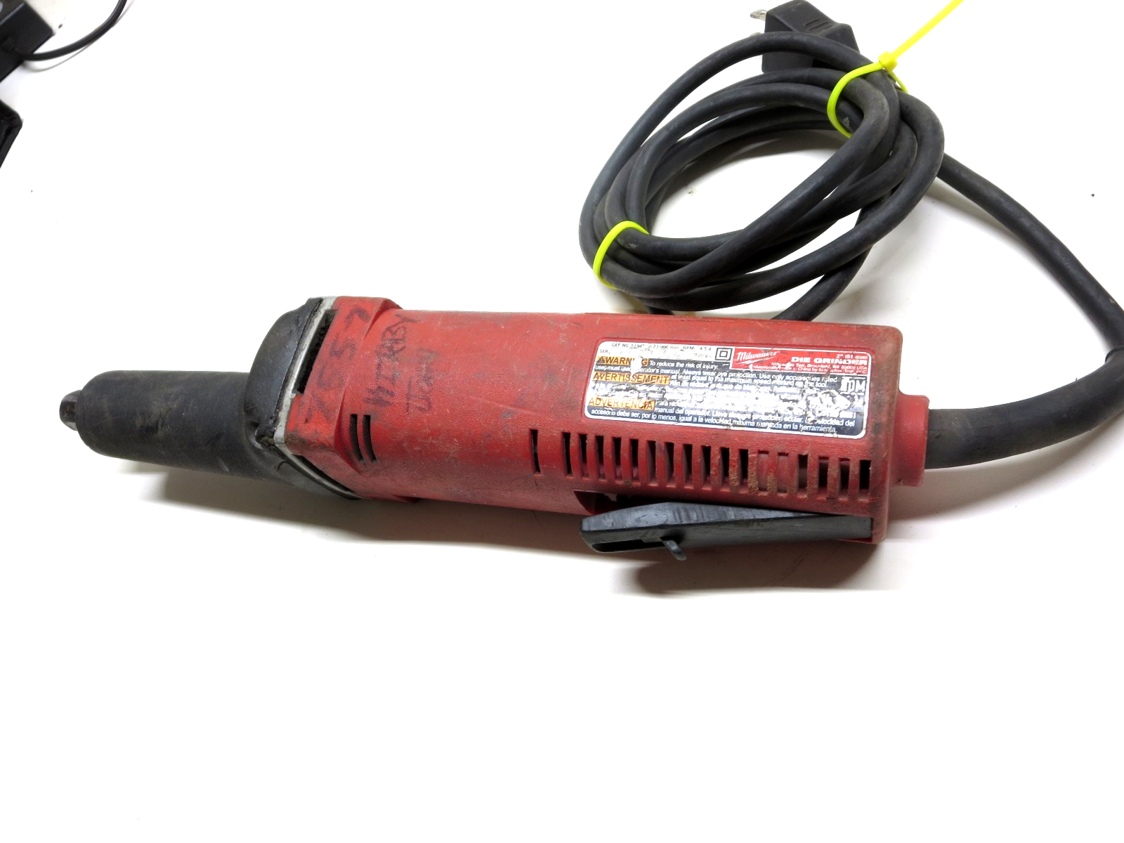 Milwaukee 5194 Die Grinder Handheld 120V Tested Safety Paddle Type 23K RPM