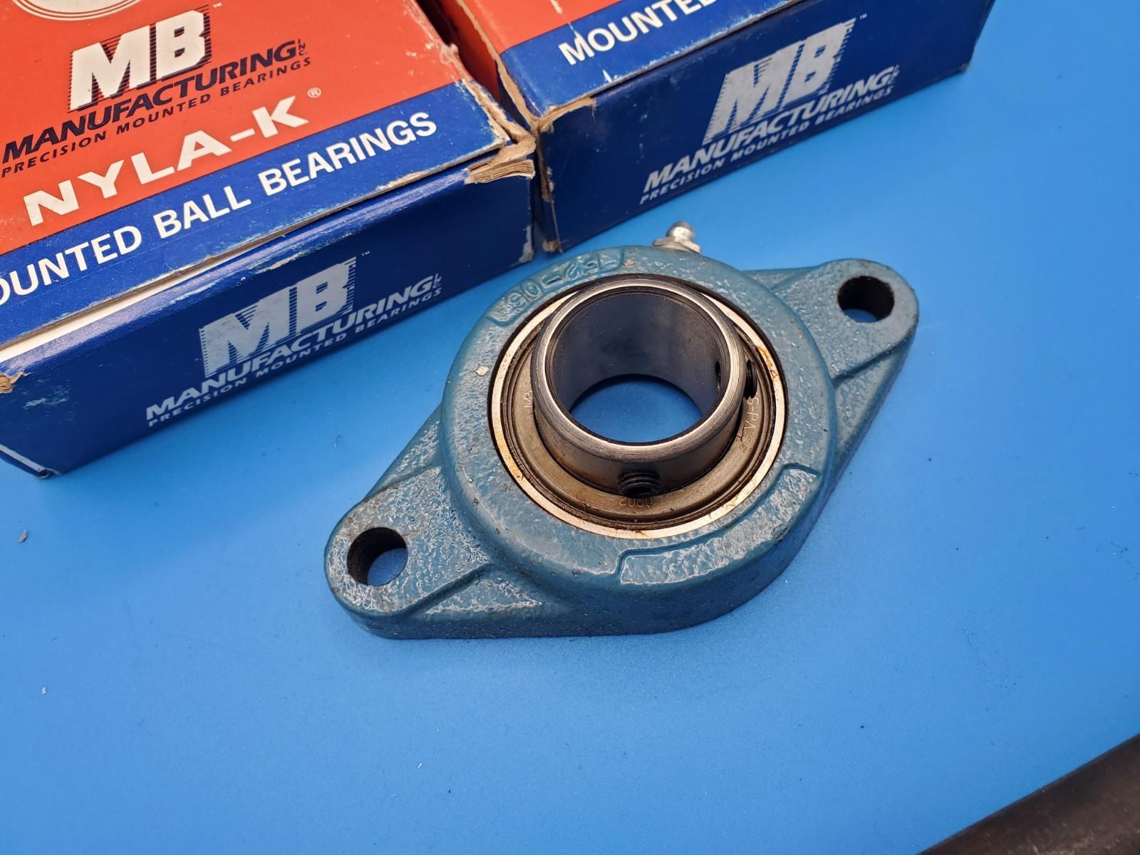 Lot Of 2 PCS MB FC-2251-14S Flange Bearing 1-1/4" New Pat'd USA