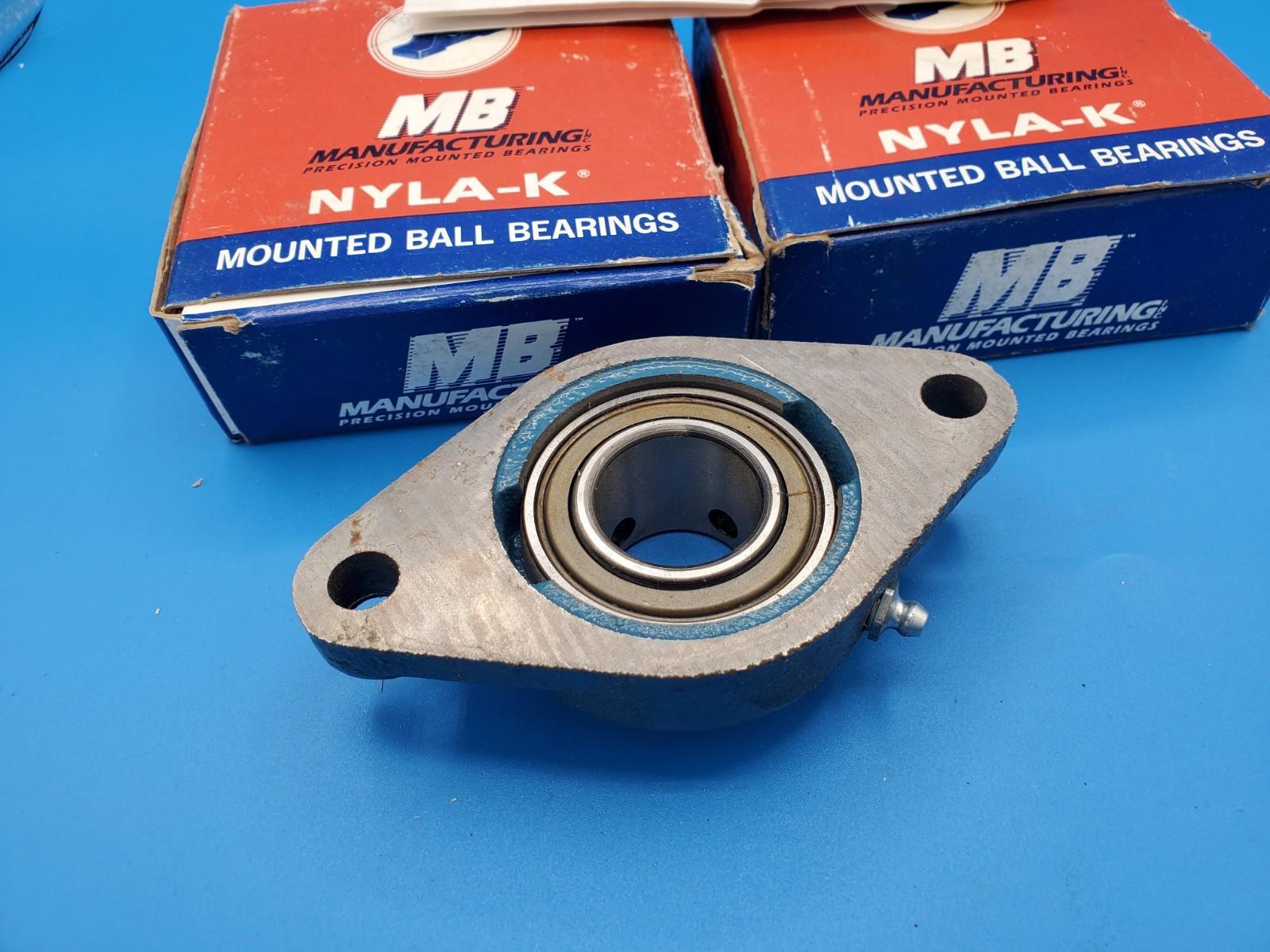 Lot Of 2 PCS MB FC-2251-14S Flange Bearing 1-1/4" New Pat'd USA