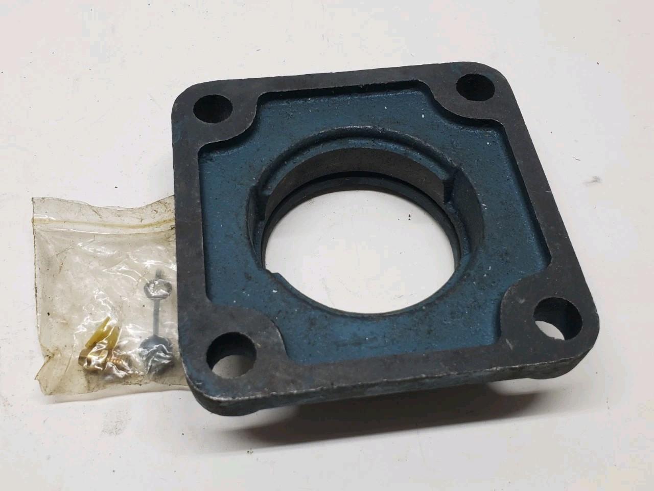 NBR F206 Flange Block Bearing Housing 4-Bolt with Grease Fitting Hardware