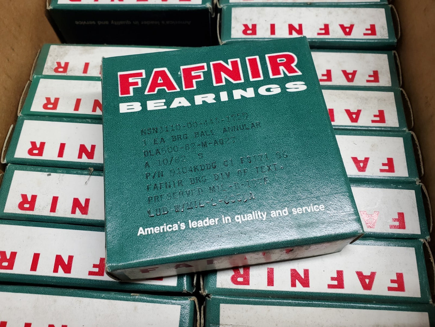 1 ea. Timken 9104KDDG Fafnir New Single Row Ball Bearing - MIL SPEC SEALED