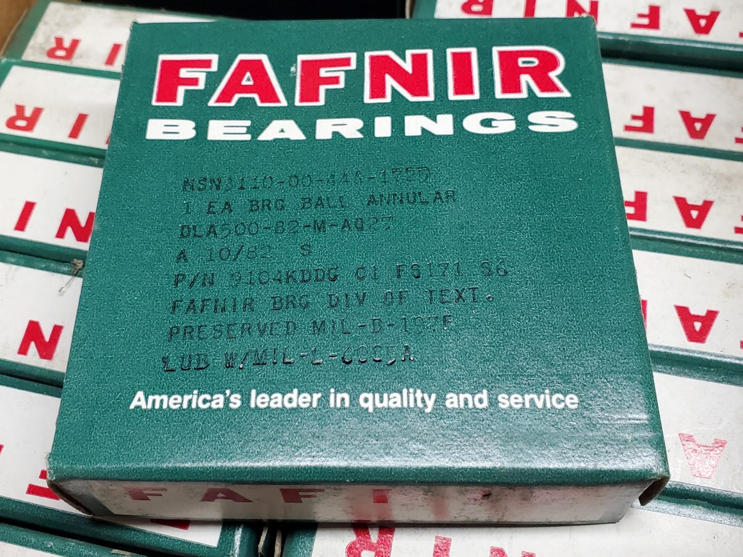 1 ea. Timken 9104KDDG Fafnir New Single Row Ball Bearing - MIL SPEC SEALED