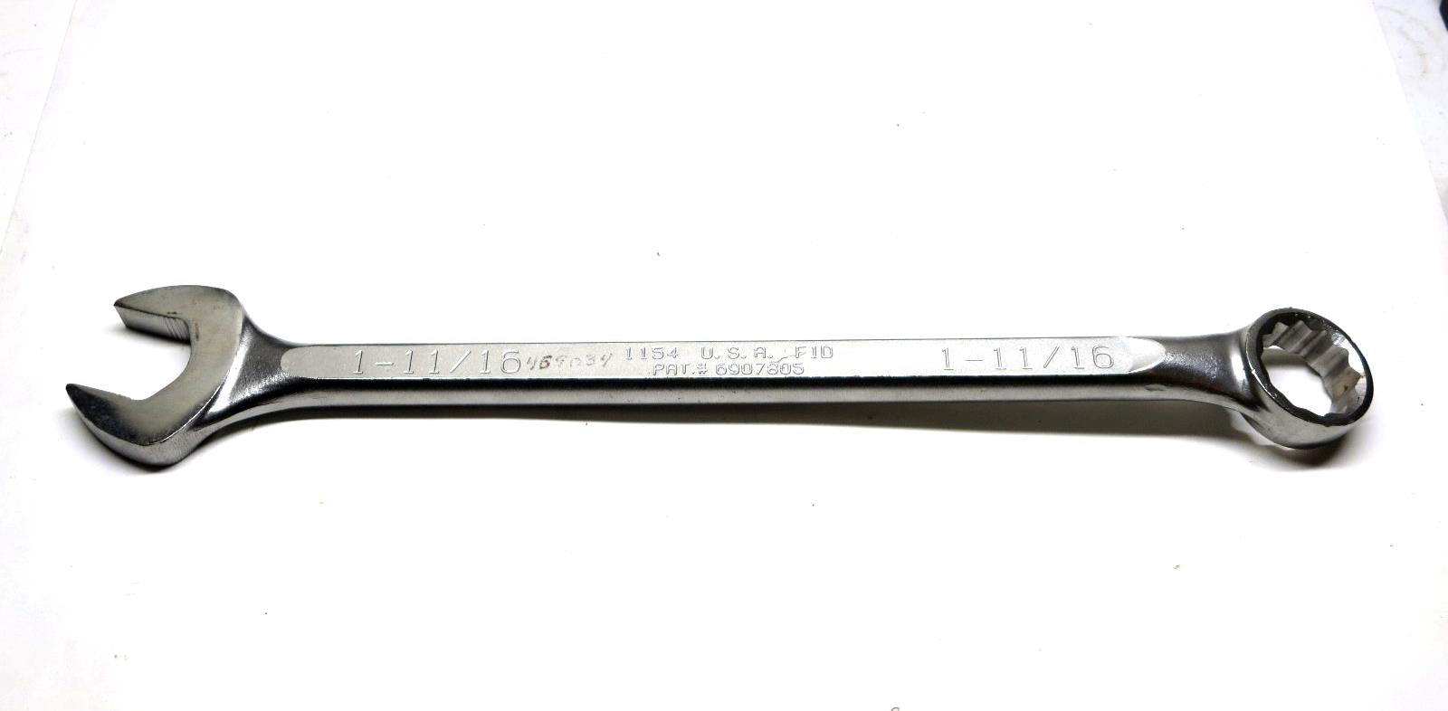 Wright 1-11/16 in. Combination Wrench 1154 NOS WRIGHTGrip Patented