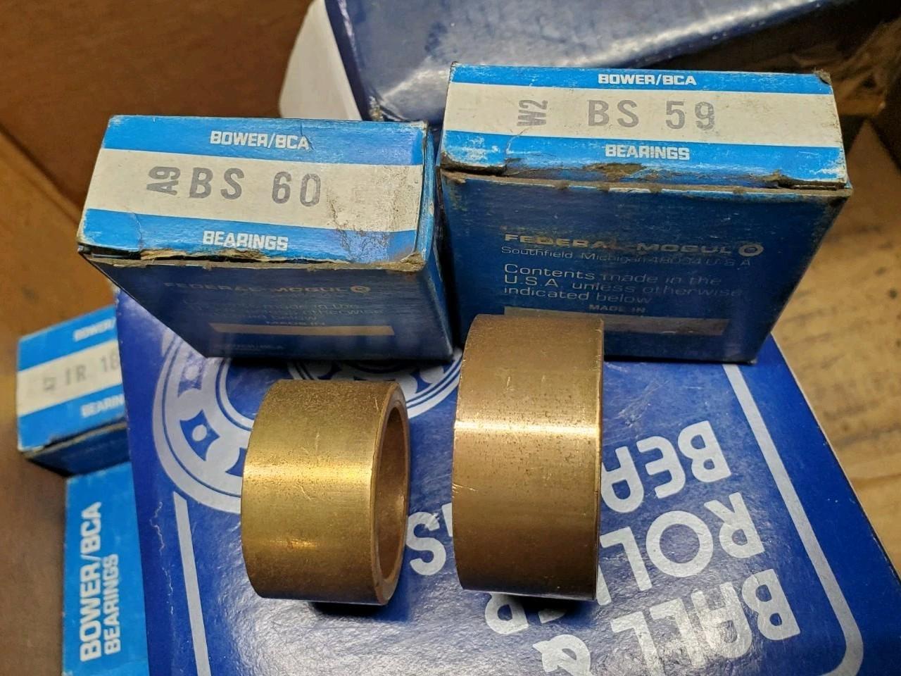 Bower BCA Bearing Bushing BS59 + BS60 Lot Of 2