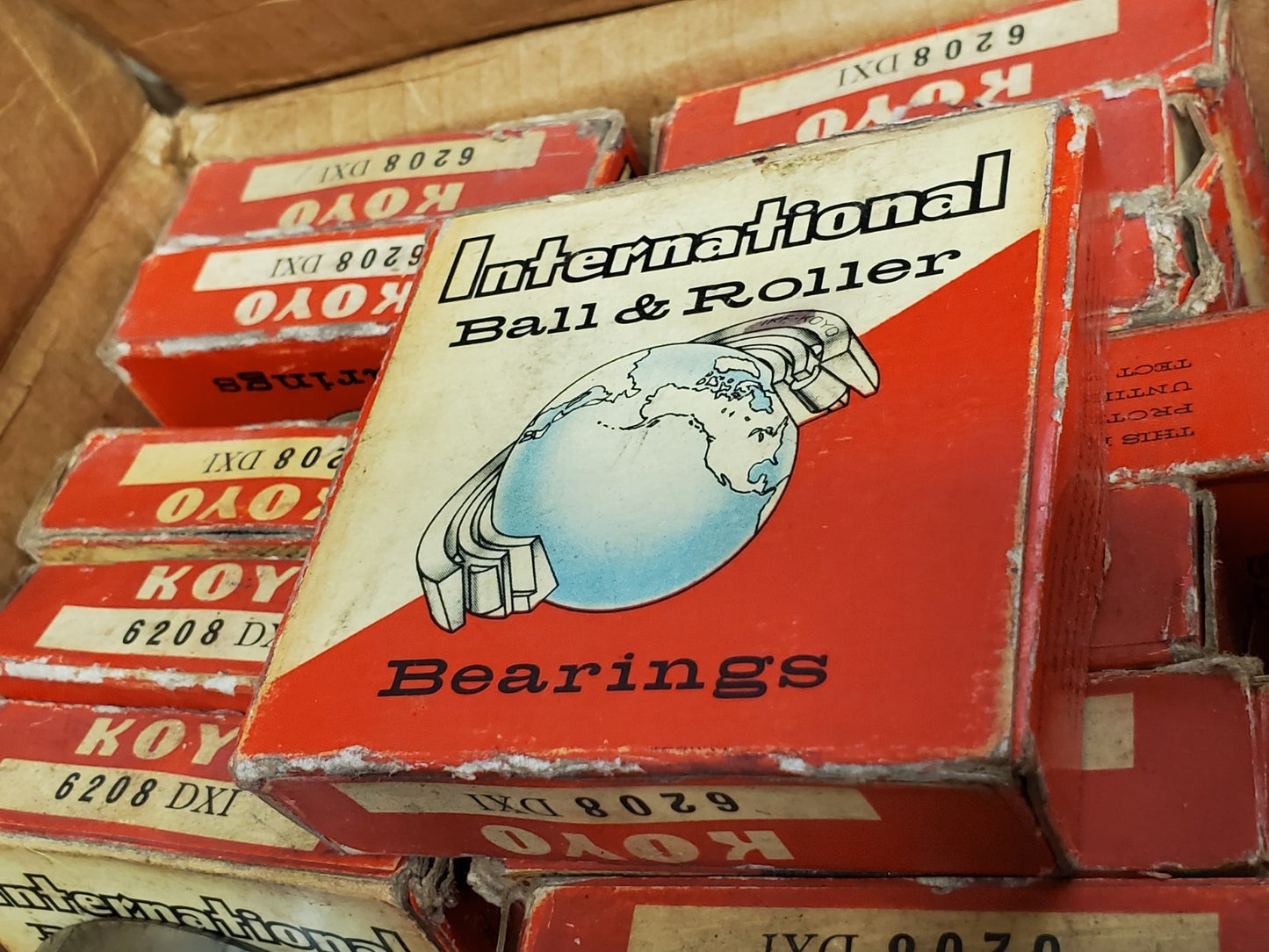 1 EA. Koyo 6208 DX 6208 DXI Ball Bearing Single Rubber Shield / Open 