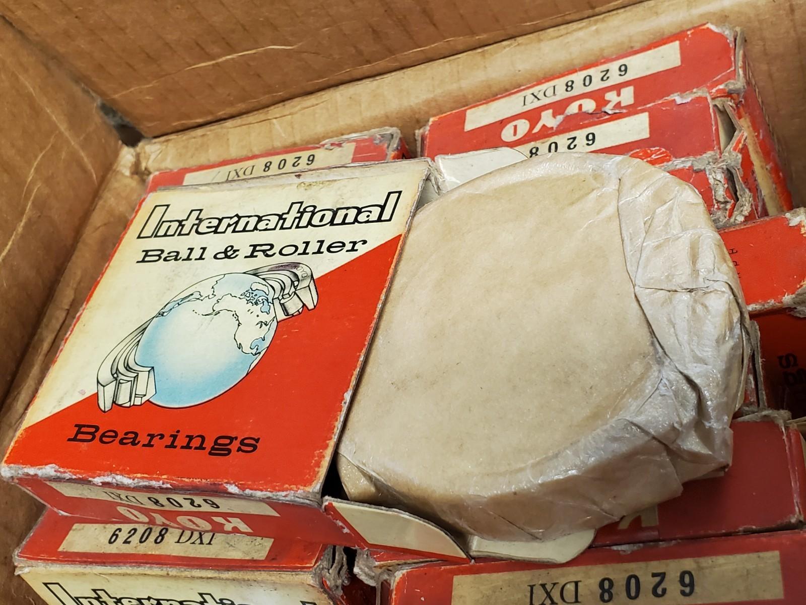 1 EA. Koyo 6208 DX 6208 DXI Ball Bearing Single Rubber Shield / Open 