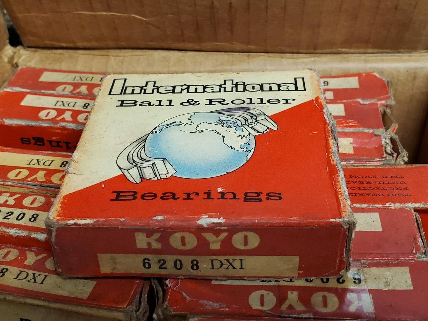 1 EA. Koyo 6208 DX 6208 DXI Ball Bearing Single Rubber Shield / Open 