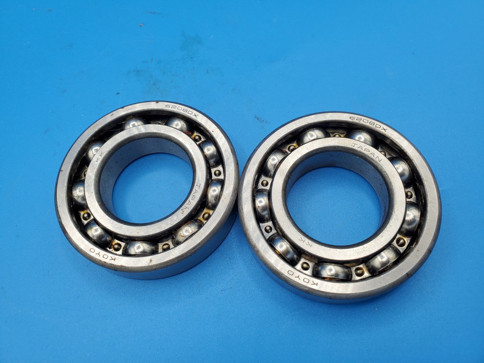 Lot Of (2) Koyo 6208DX 6208 DXI Ball Bearing Single Rubber Shield NOS Japan