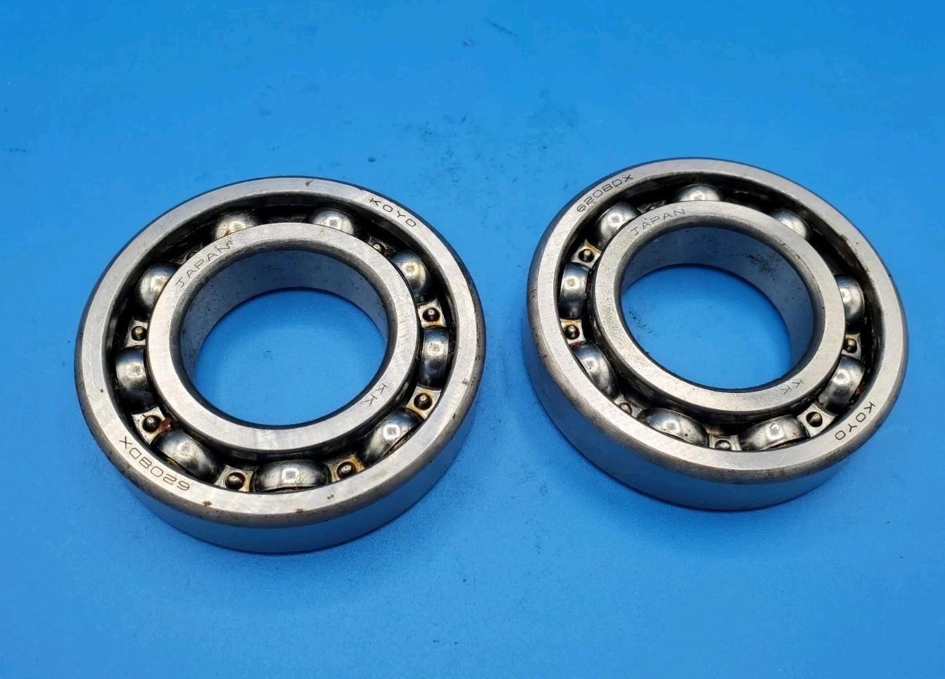 Lot Of (2) Koyo 6208DX 6208 DXI Ball Bearing Single Rubber Shield NOS Japan