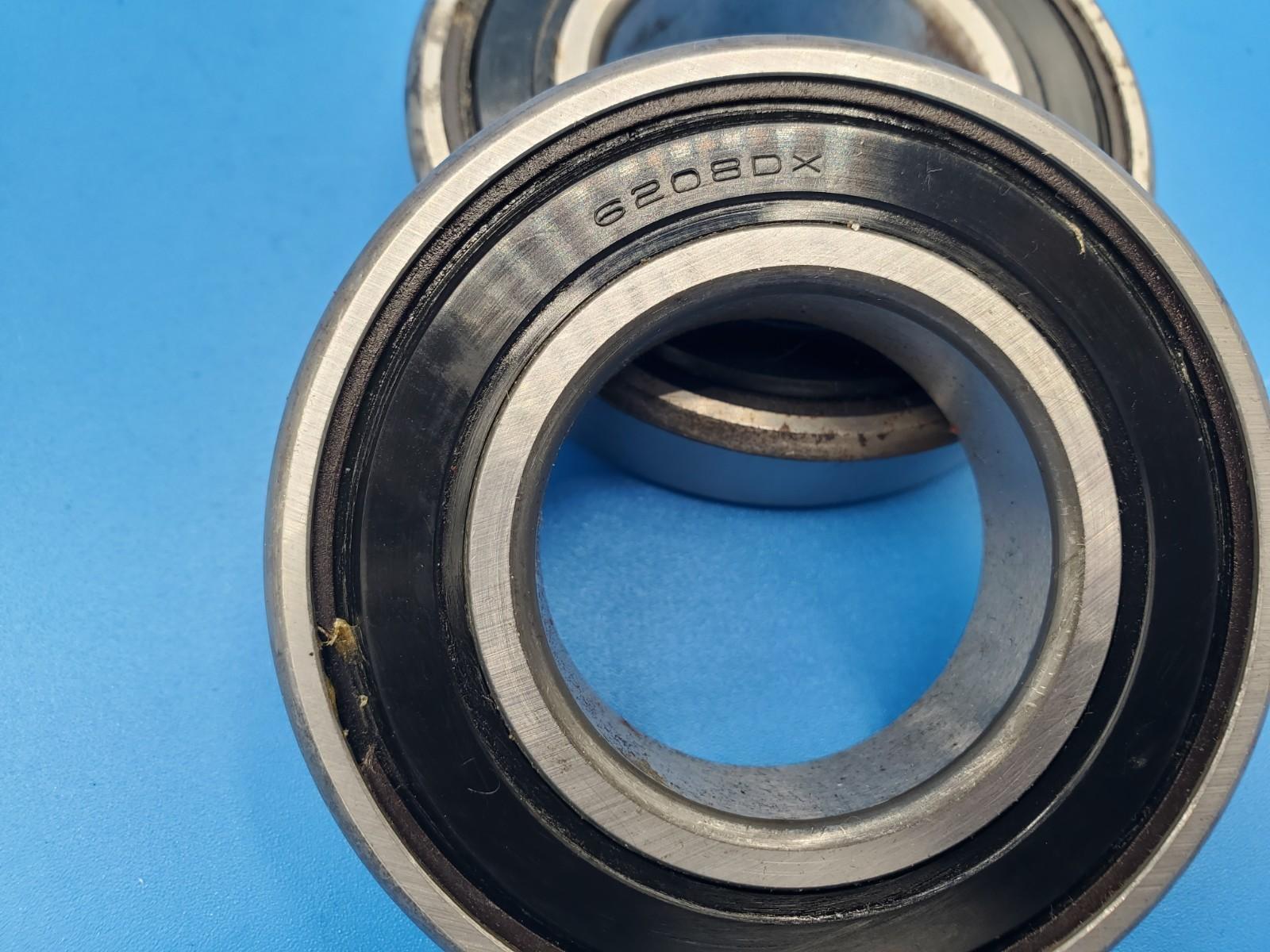 Lot Of (2) Koyo 6208DX 6208 DXI Ball Bearing Single Rubber Shield NOS Japan