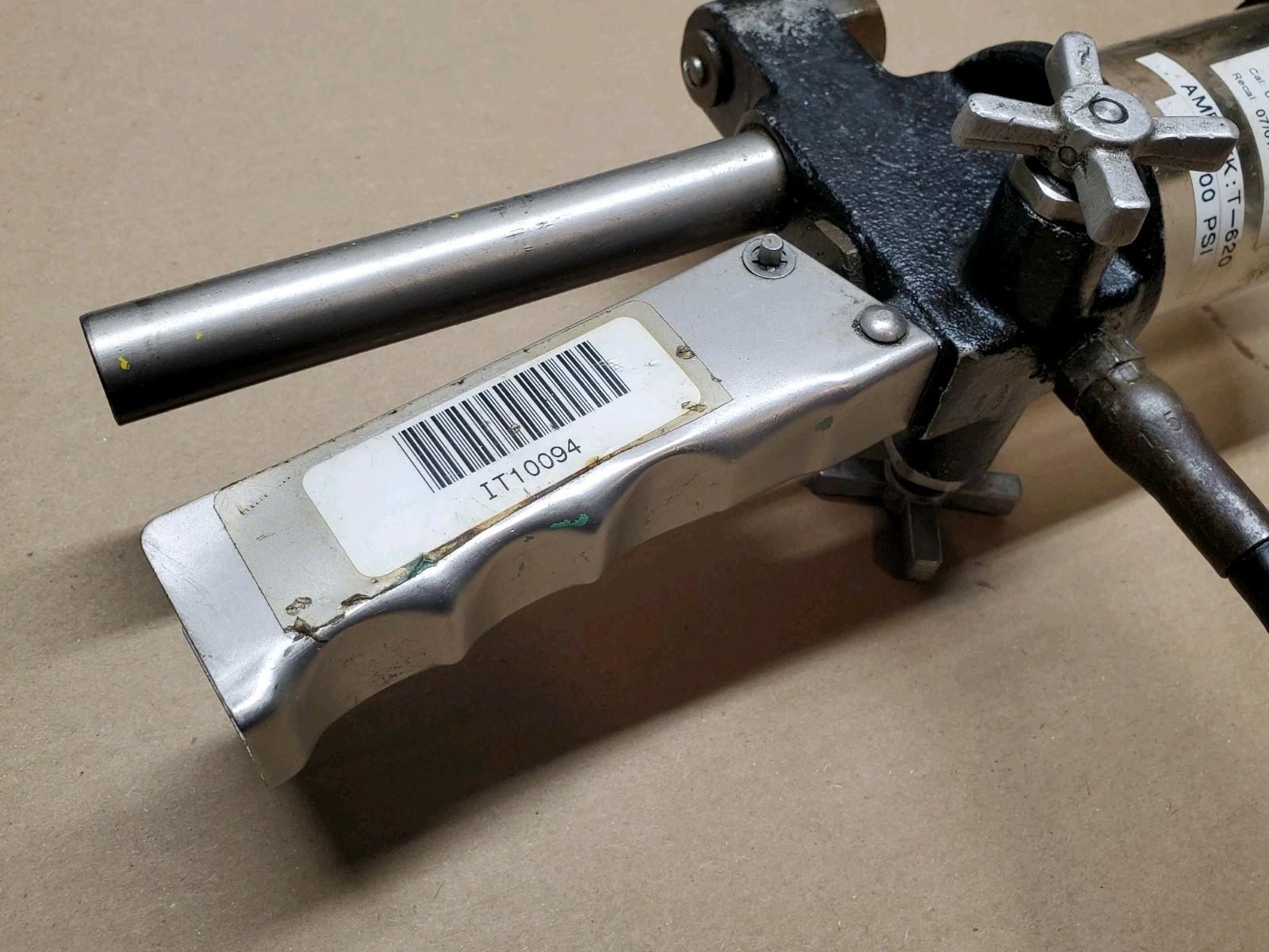 AMETEK T-620 Portable Hydraulic Pressure Tester S/N 7581 w/ Hose Assembly