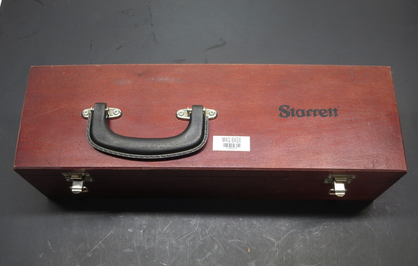 Starrett 659BZ Mag Base W/ 25-131 Indicator And Case p/n 55948 USA
