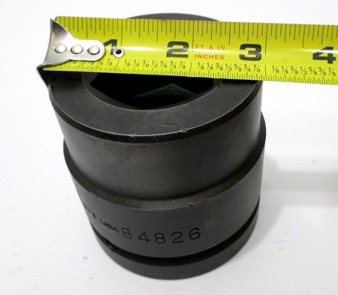 Wright Tool 84826 1-5/8 Impact Socket 1-1/2 Drive 6-Point Made in USA
