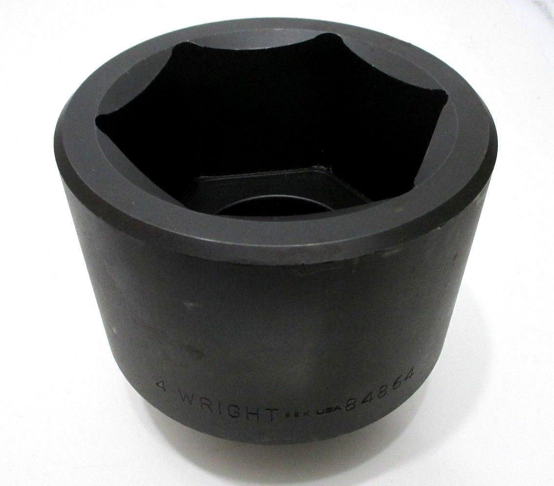 Wright 4" Impact Socket 1-1/2" Drive 6-Point 84864 Made in USA