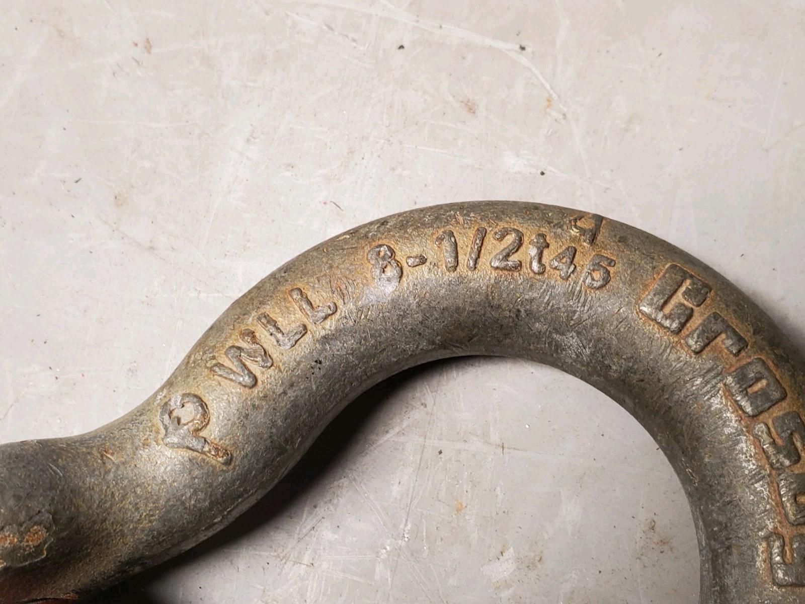 Crosby 1 in. Screw Pin Anchor Shackle 8-1/2 Ton 1018534 G-209 Canada