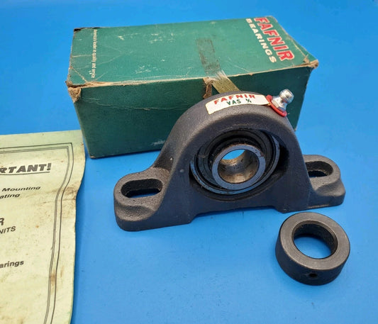 Fafnir Pillow Block Bearing - VAS 3/4  Self-Locking Collar - New In Box