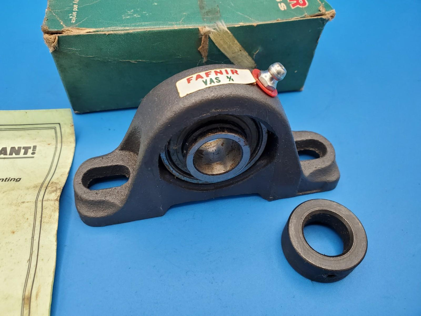 Fafnir Pillow Block Bearing - VAS 3/4  Self-Locking Collar - New In Box