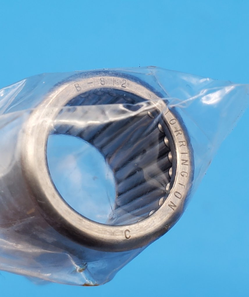 One (1) Torrington GB-812 B-812 Needle Roller Bearing 1/2" ID USA NEW