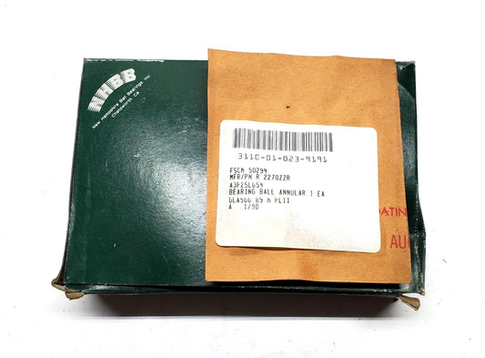 NHBB R2270ZZR A3P25LG54 Precision Deep Groove Ball Bearing New