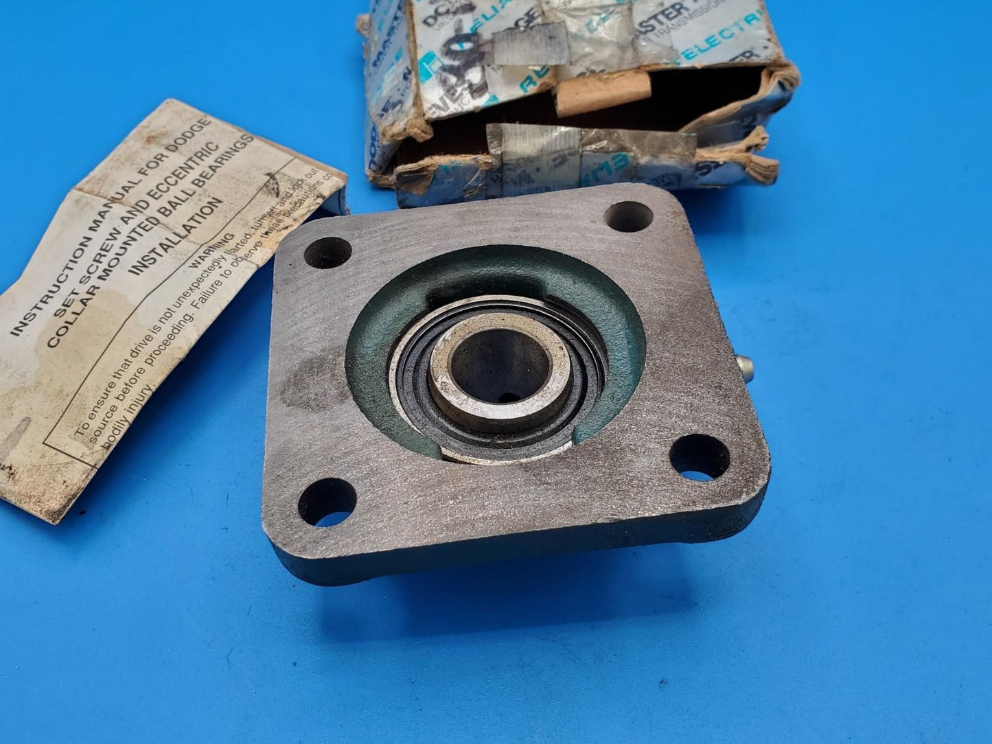 1 ea. Dodge 124100 4-Bolt Flange Mount Bearing 3/4" Bore NOS