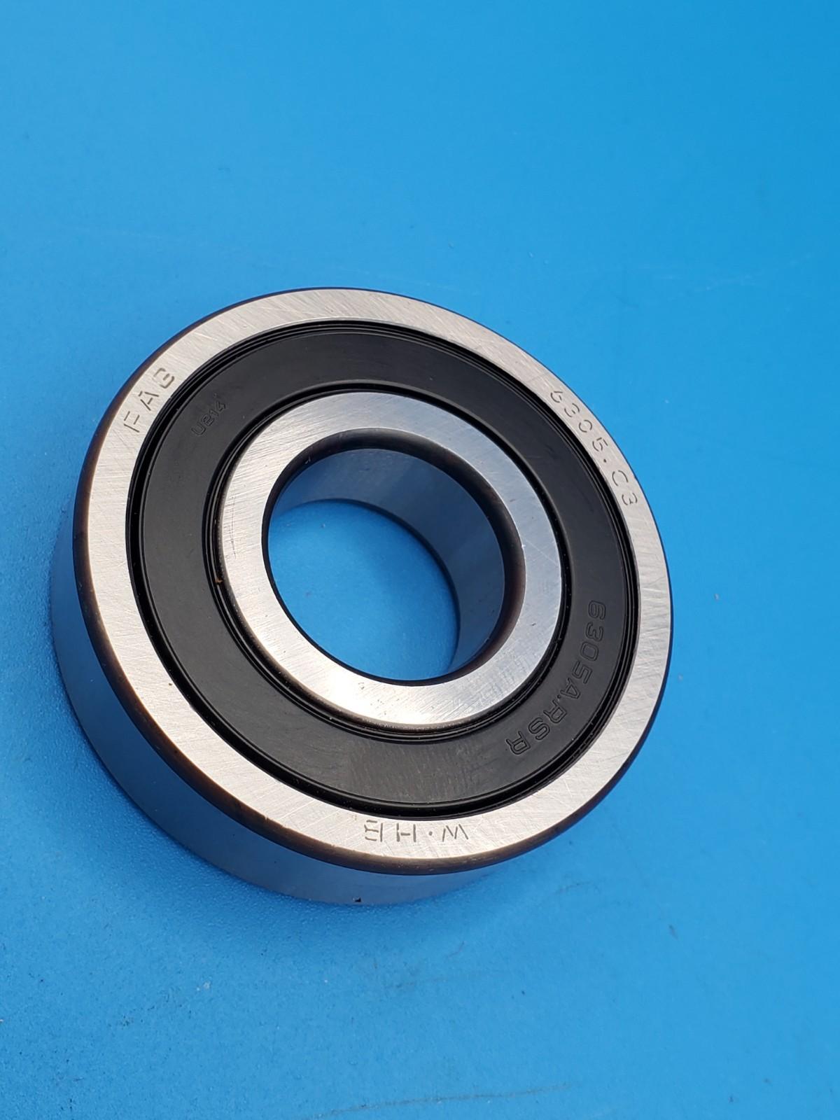 6305-ARSR-FAG Shielded Ball Bearing New Bulk Stock U235 Germany 6305.c3 25x62x17