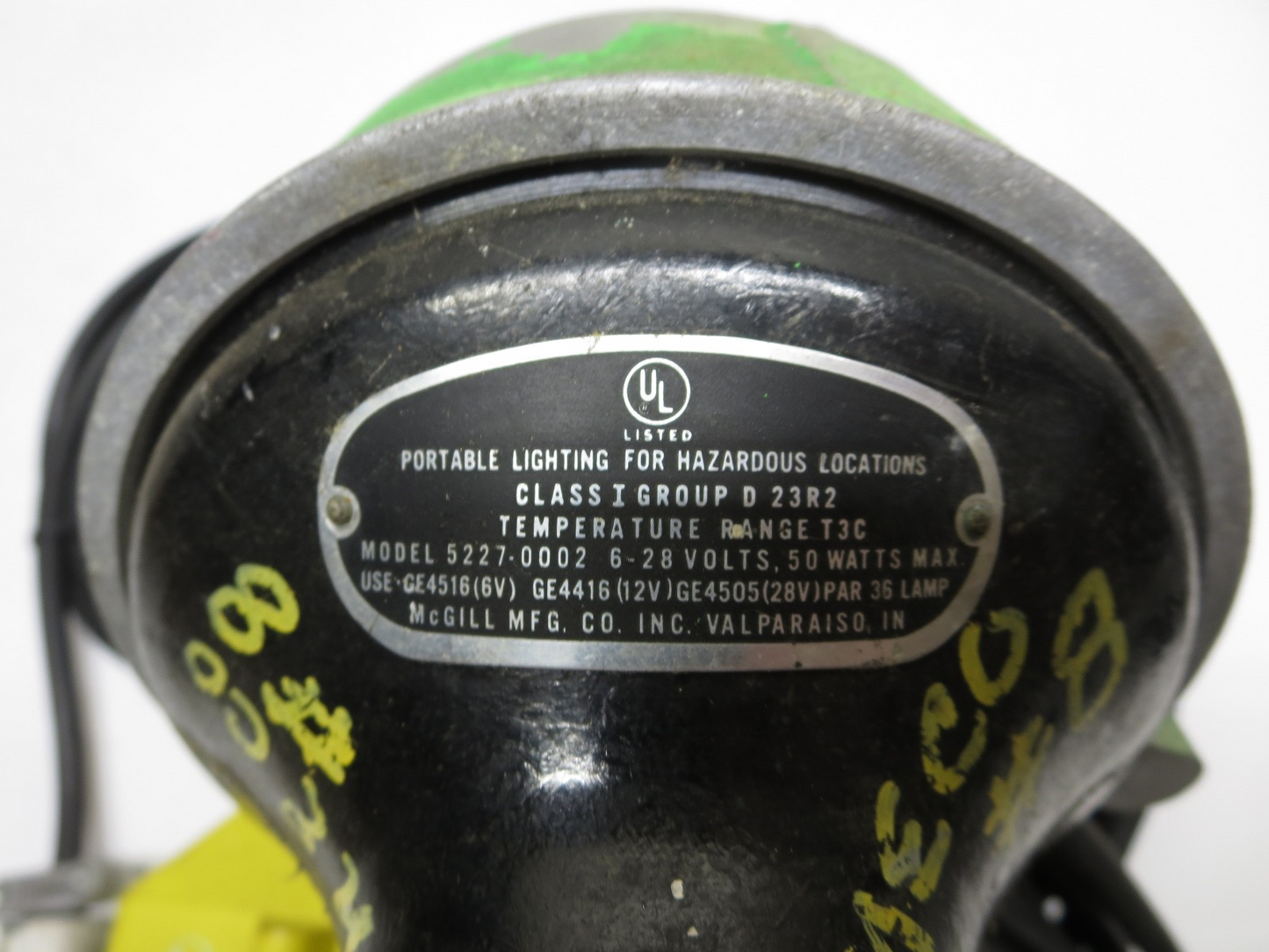 McGill 5227-0002 HAZ LOC Spotlight Ass'y w/ 50' Cable, Transformer & FP323 Plug