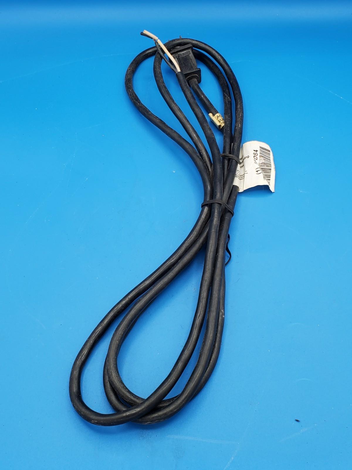 GRAINGER 18/2 Replacement Power Cord 10 Amp 1FD84 8 FT SJT