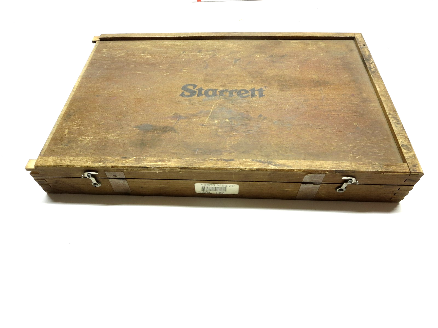 Starrett 224 2" - 6" Interchangeable Anvil Micrometer Set w/ Last Cert 12/2013
