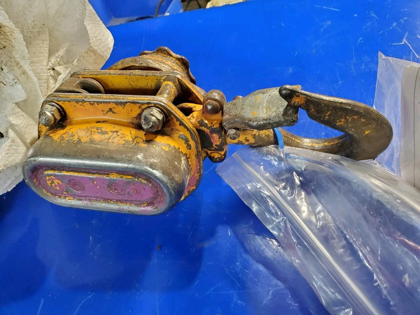1 ea. Harrington LB015-10 Lever Hoist 3,000 lb Capacity 10 Ft Lift W/ Load Cert.