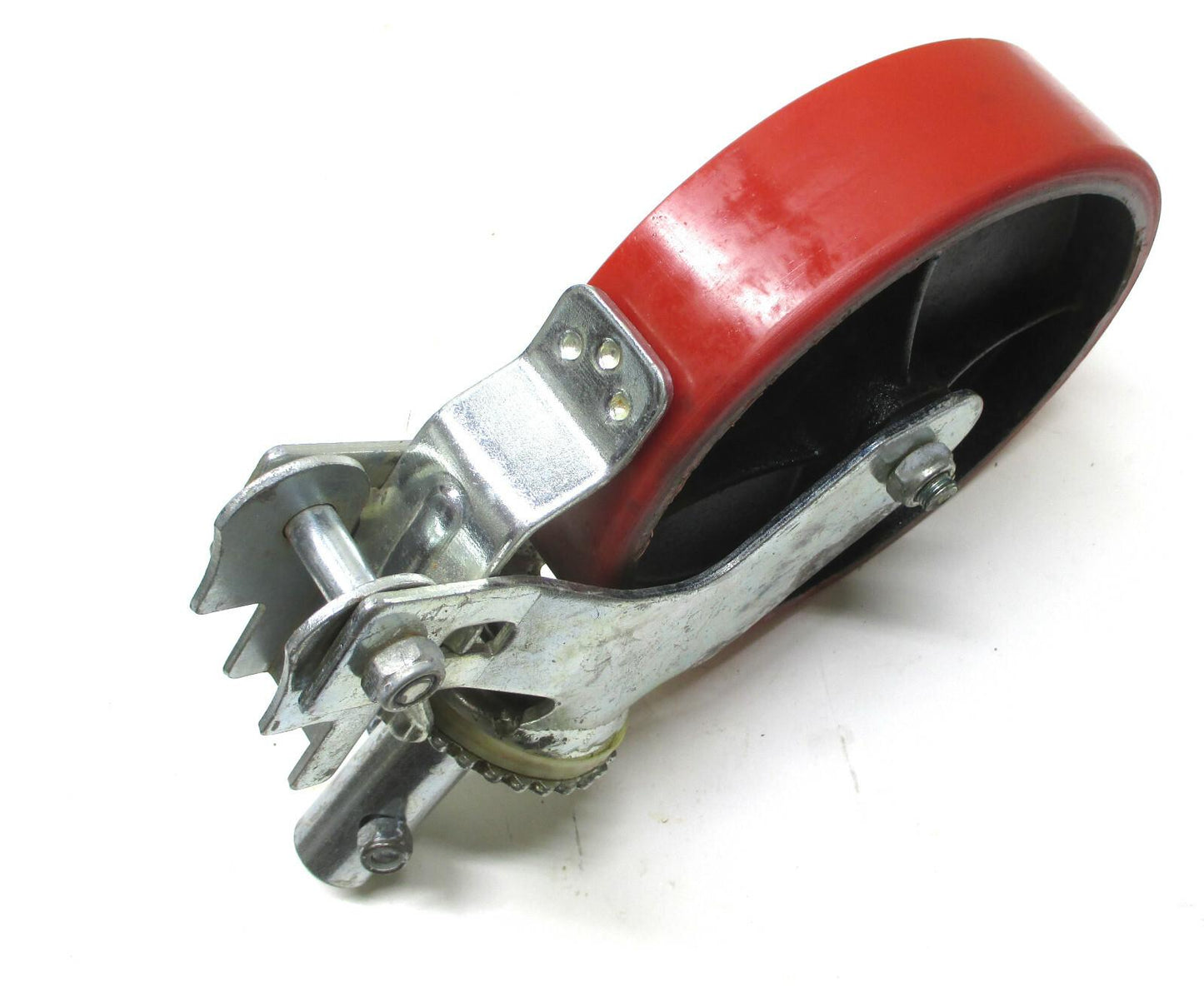 1 EA. 8" x 2" Urethane / Steel Swivel Caster W/ Brake B&B Pipe MFG NOS