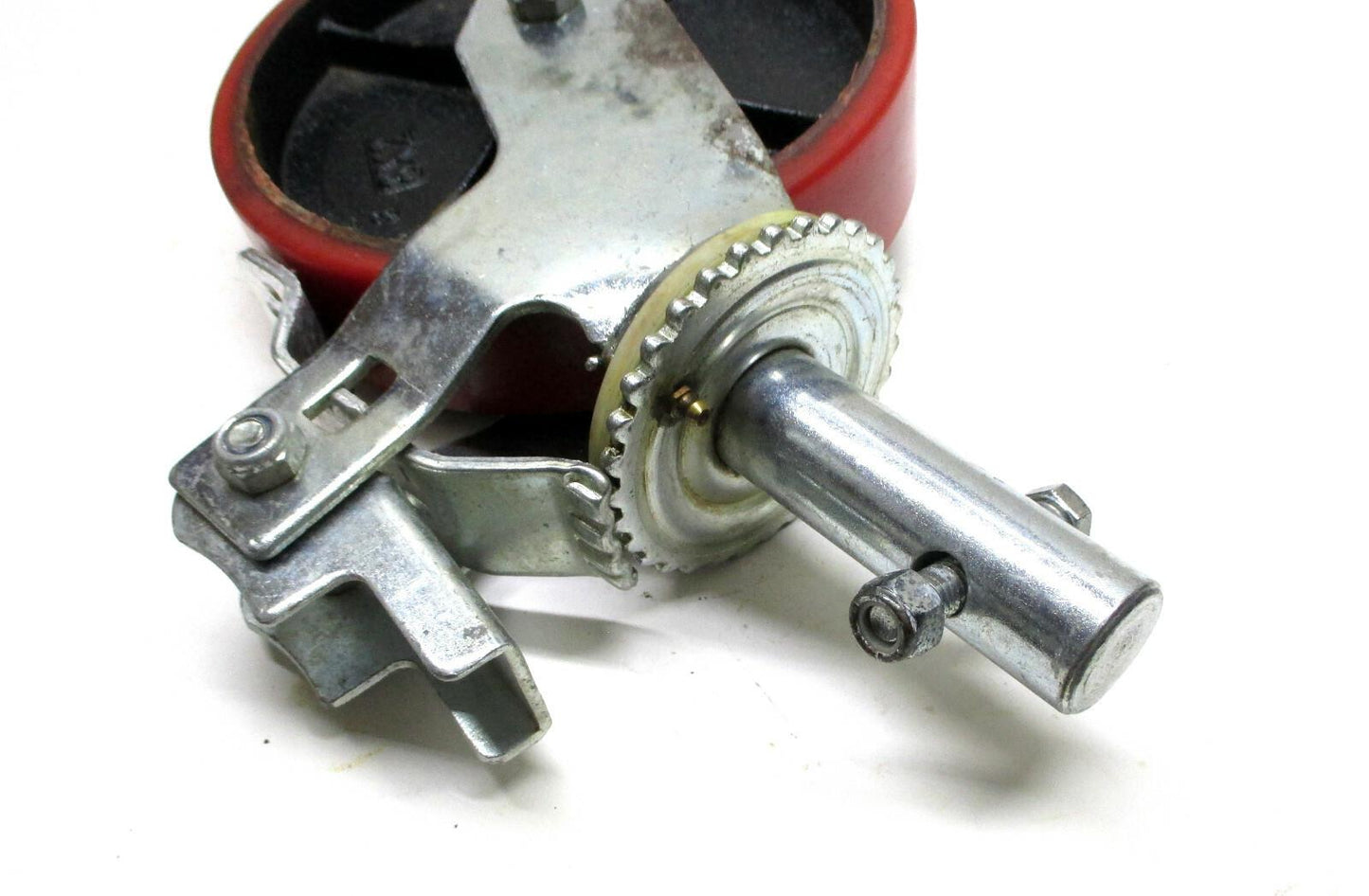 1 EA. 8" x 2" Urethane / Steel Swivel Caster W/ Brake B&B Pipe MFG NOS