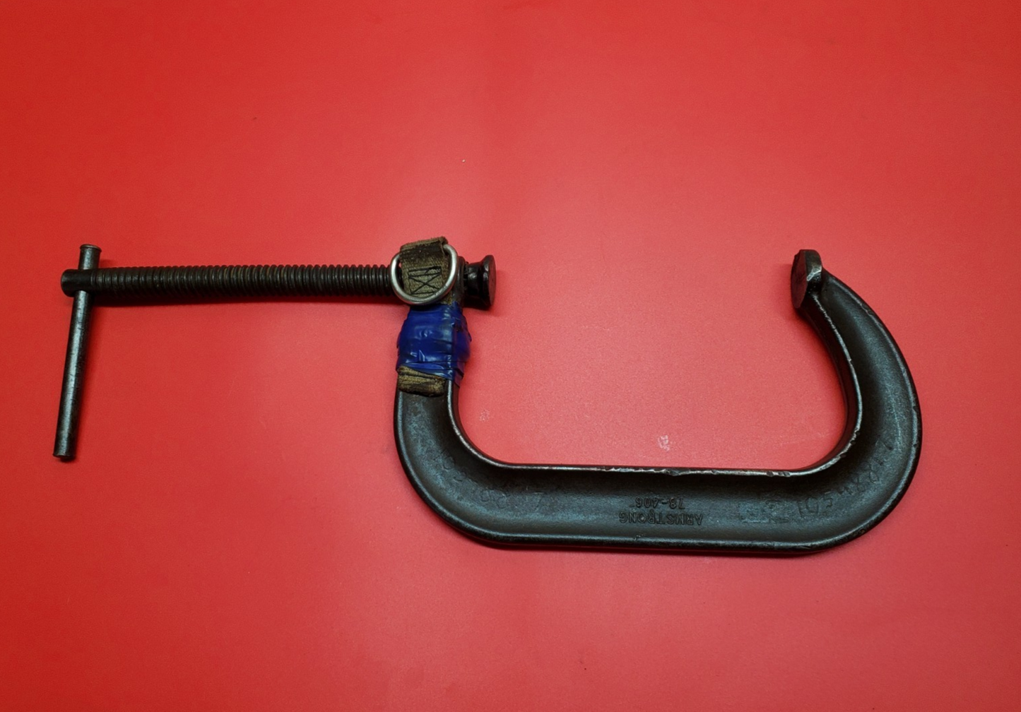 Armstrong 78-406 C-Clamp 6" Deep Throat Full Screw w/ Tool Tether USA