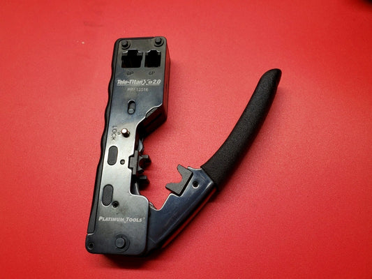 Platinum Tools 12516 Tele-Titan Xg 2.0 Crimp Tool Excellent Condition