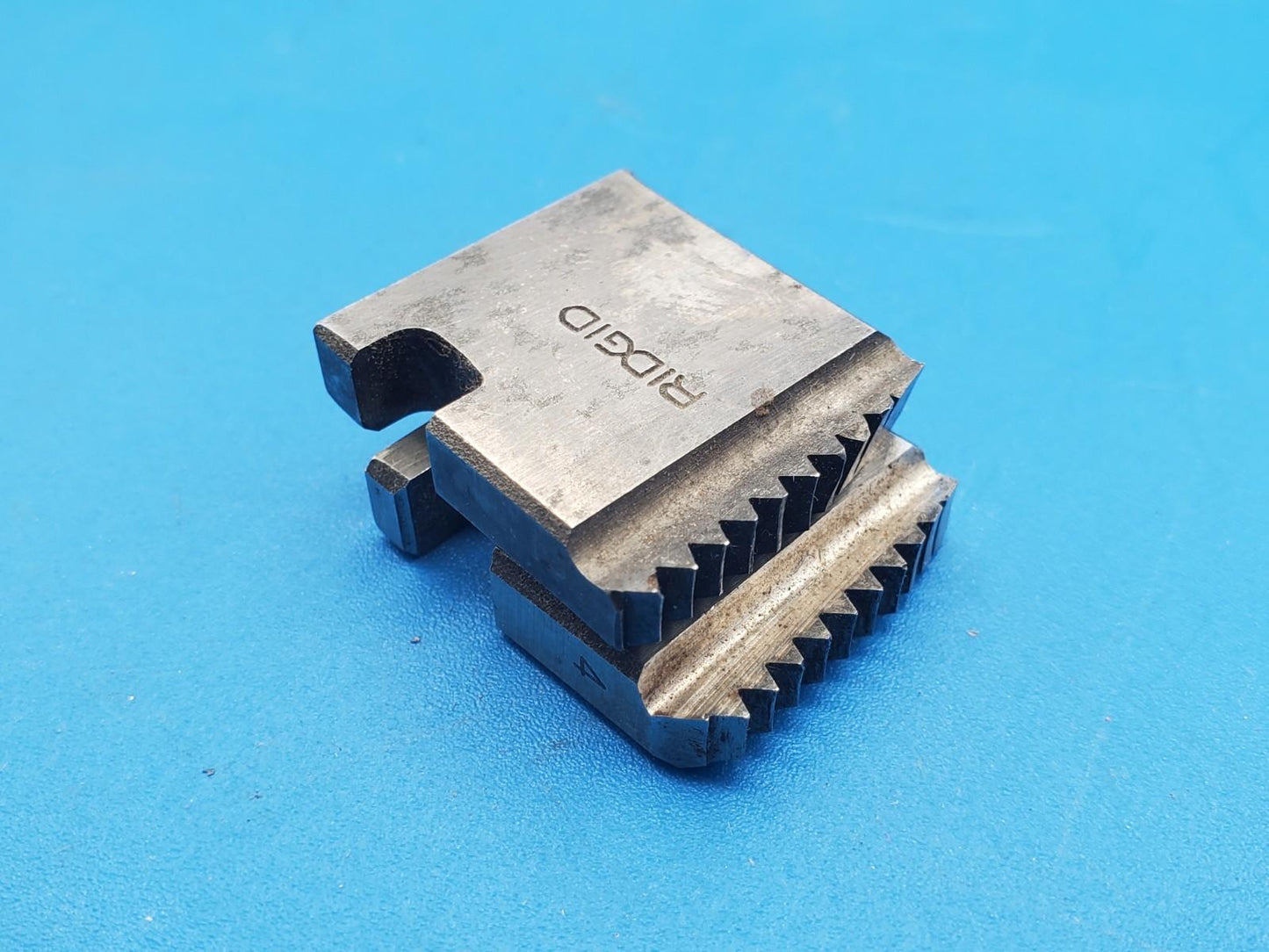 LOT OF 2 PCS RIDGID PIPE THREADING DIES 1" NPT HS 12R #2 & #4