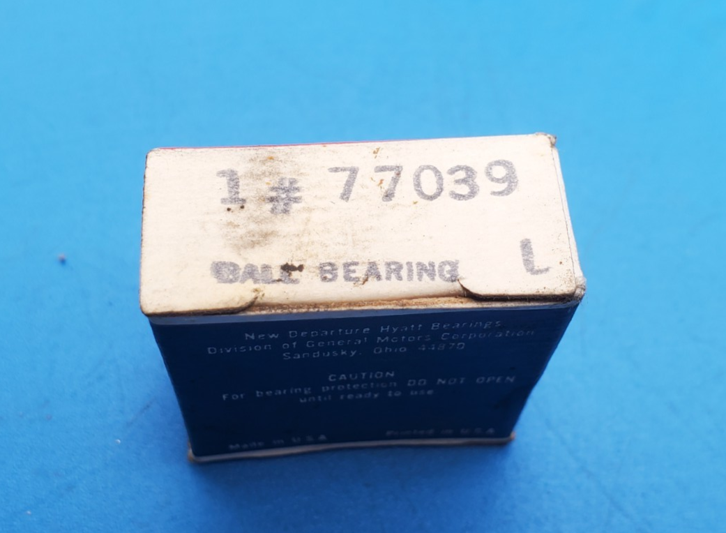 1 ea New Departure Hyatt Bearing 1 77039 L NDH GM Delco USA