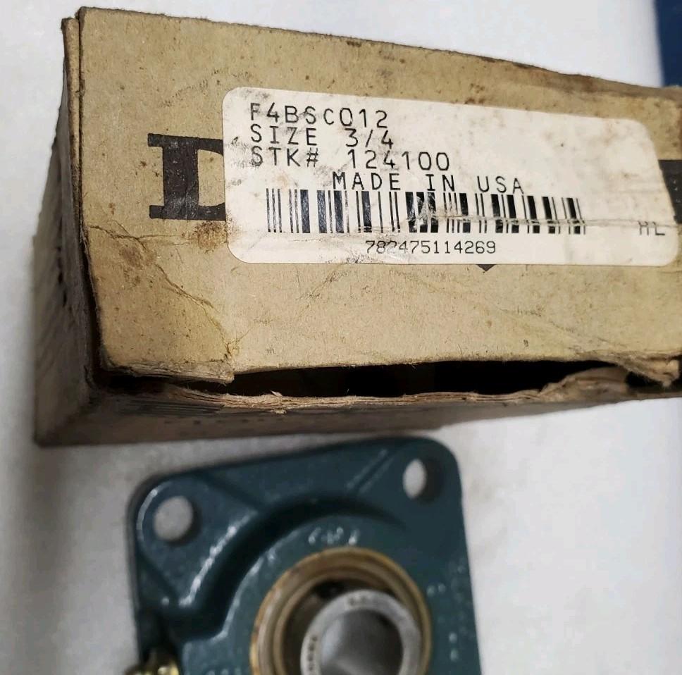 Dodge 124100 Bearing Flange Mount 3/4" Bore NOS USA