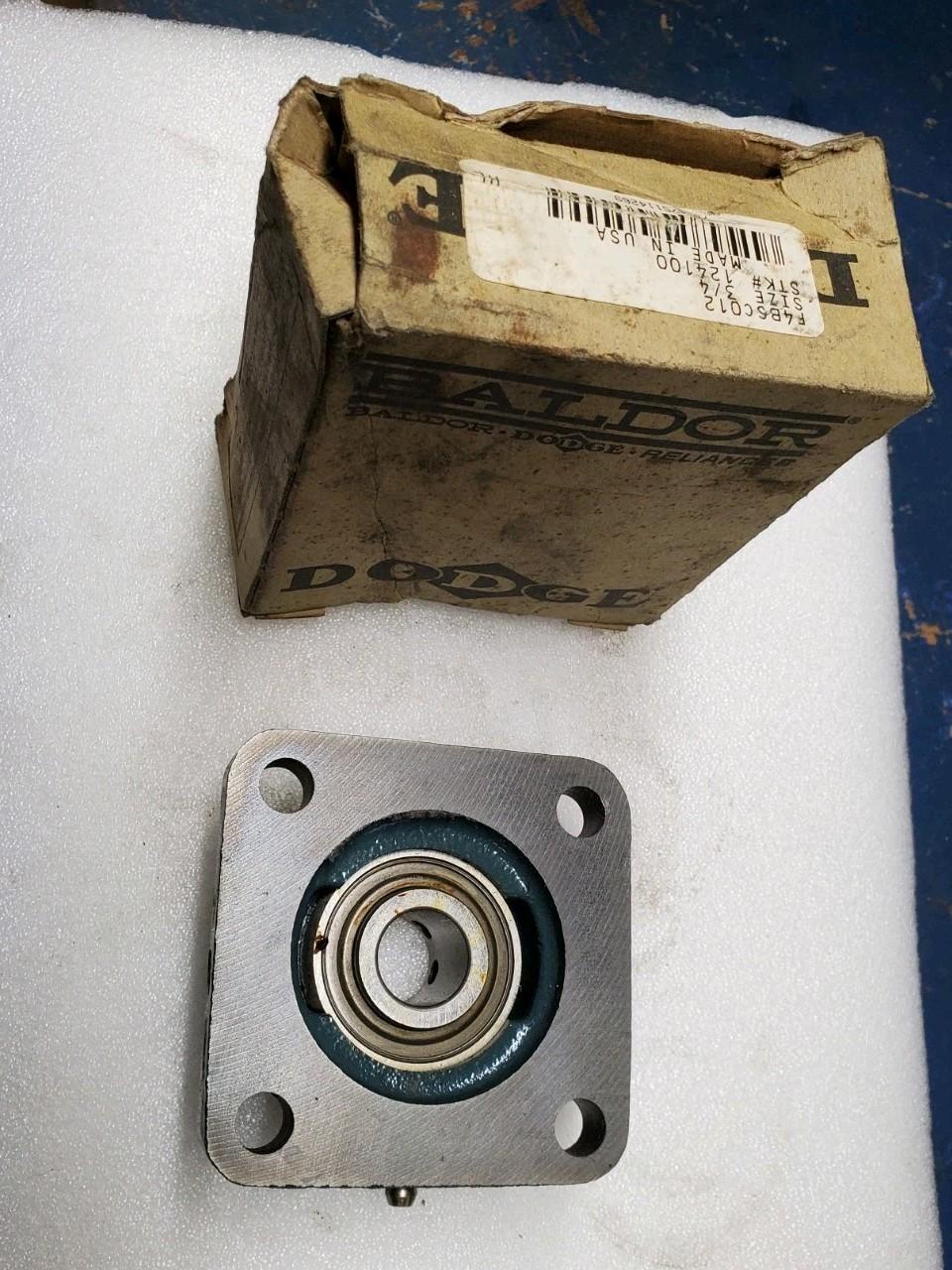 Dodge 124100 Bearing Flange Mount 3/4" Bore NOS USA