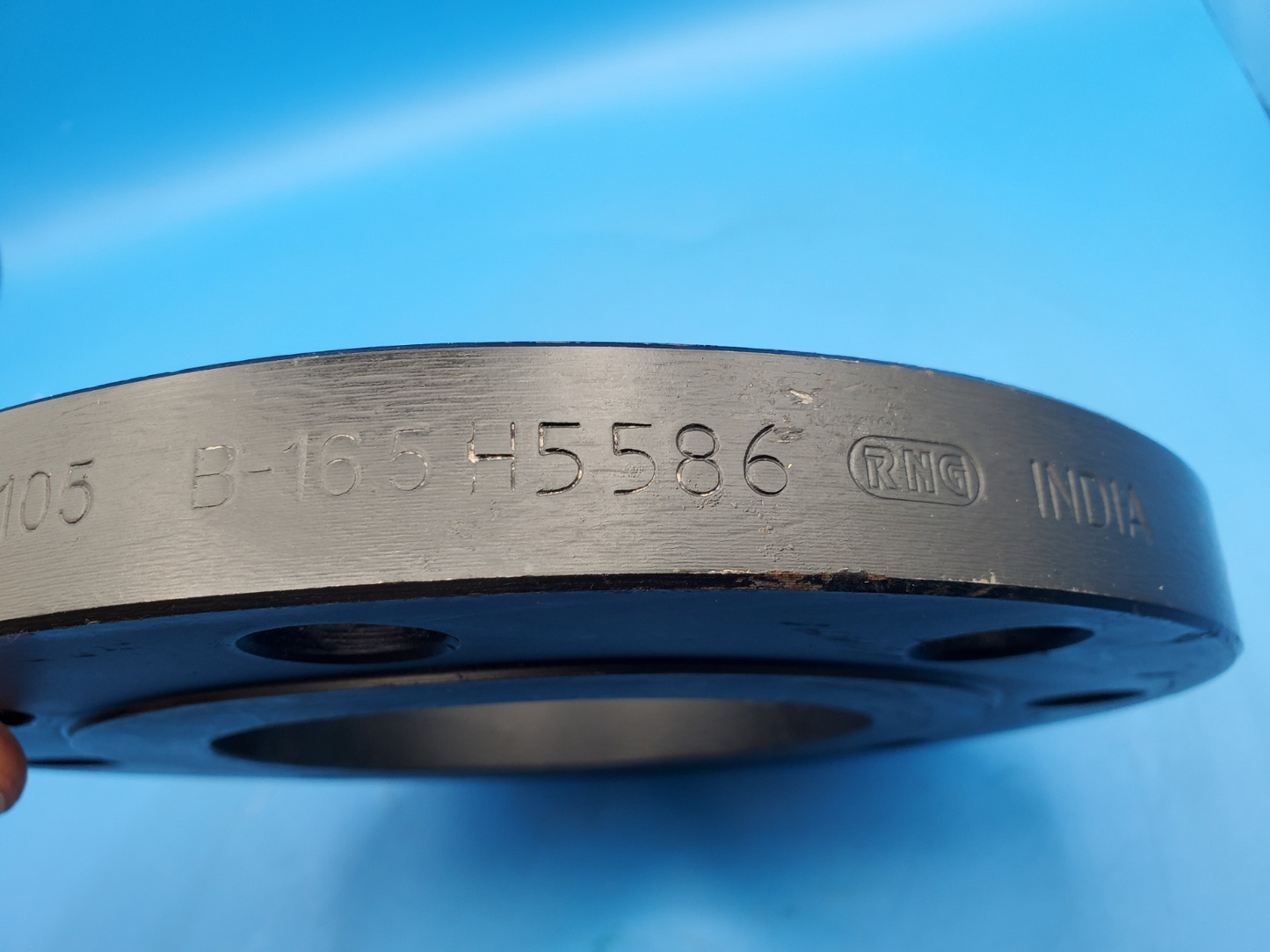 RNG 4" Class 150 Slip On Flange A105N ASME B16.5 RF Carbon Steel 8 Bolt H5586