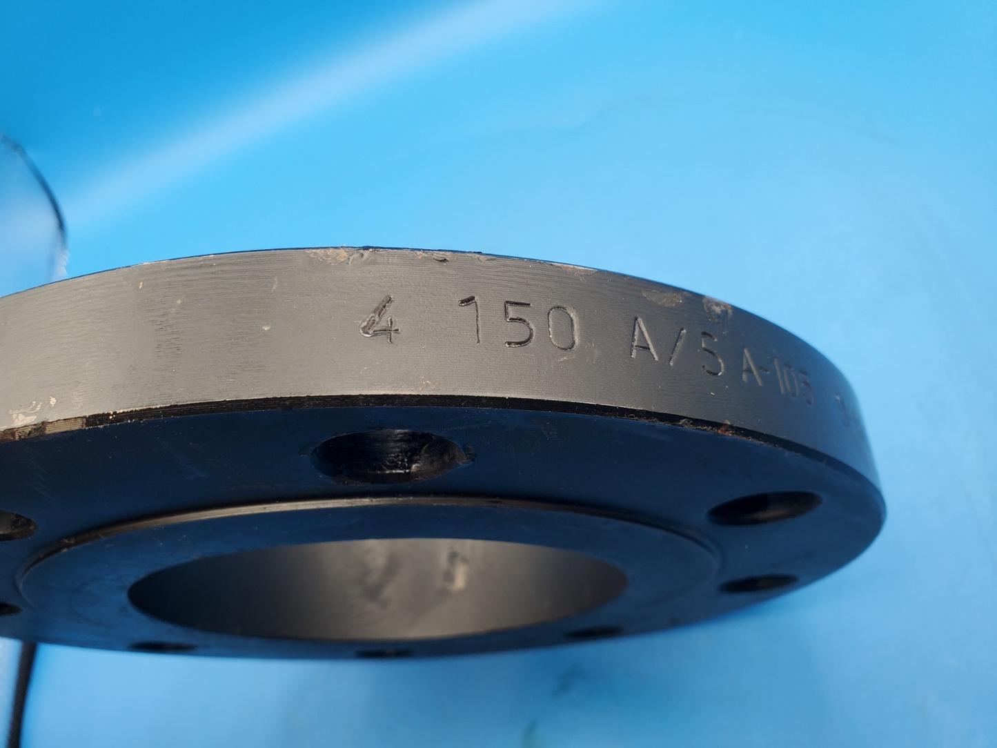 RNG 4" Class 150 Slip On Flange A105N ASME B16.5 RF Carbon Steel 8 Bolt H5586