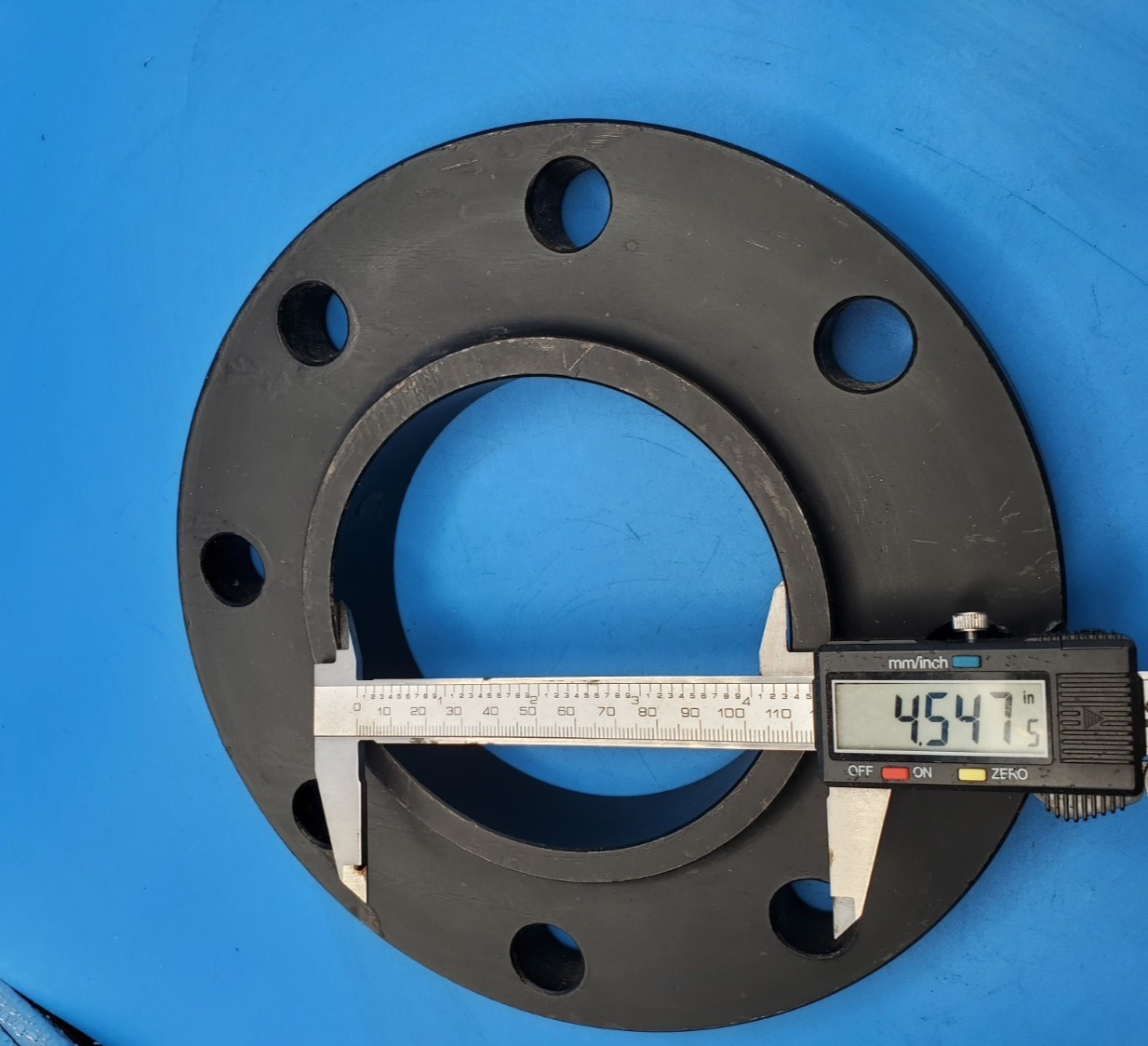 RNG 4" Class 150 Slip On Flange A105N ASME B16.5 RF Carbon Steel 8 Bolt H5586