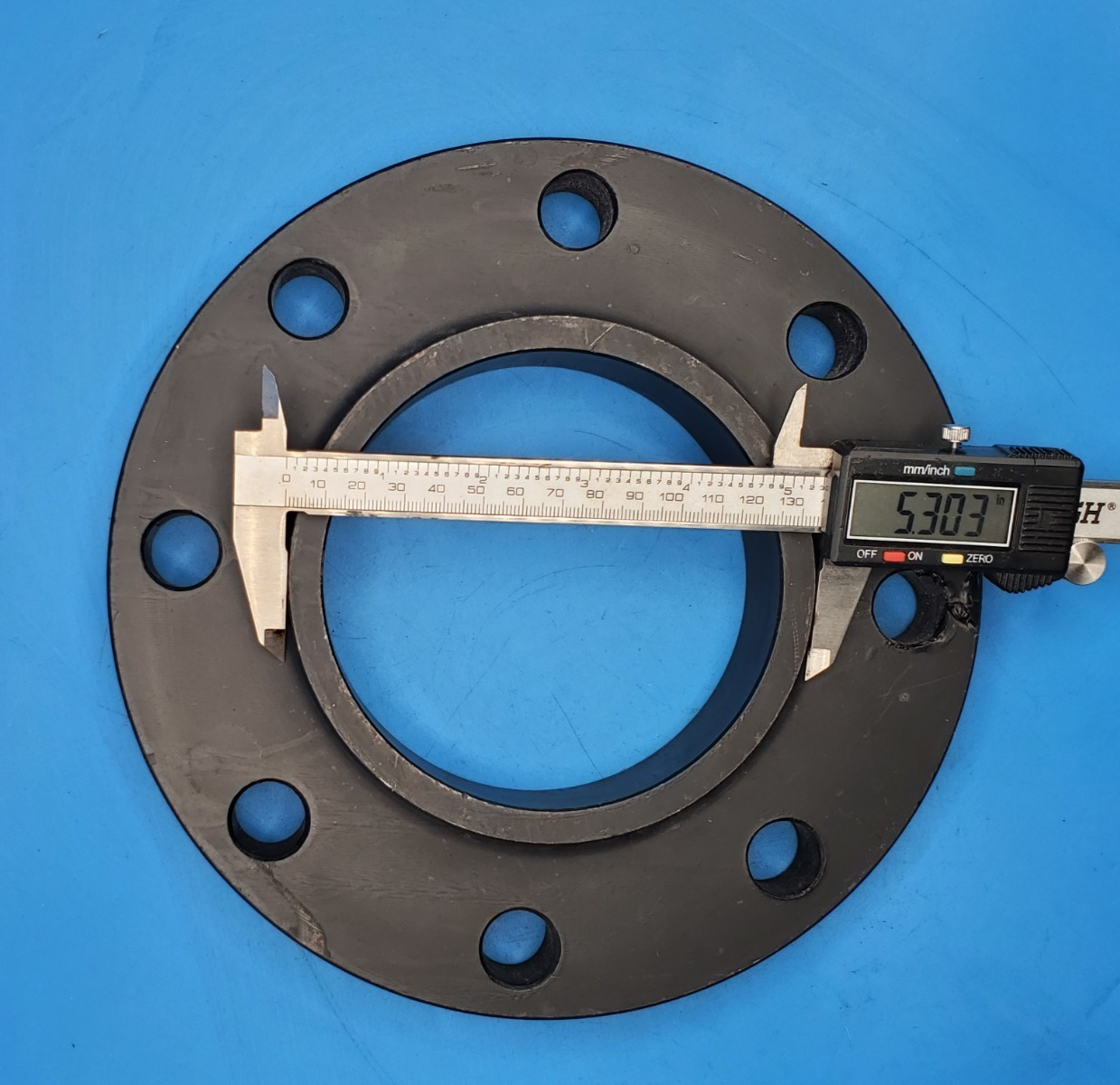 RNG 4" Class 150 Slip On Flange A105N ASME B16.5 RF Carbon Steel 8 Bolt H5586