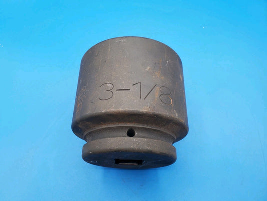 Grey Pneumatic 4300R 1" Drive 3-1/8" 12-Point Standard Impact Socket EXC. Cond.