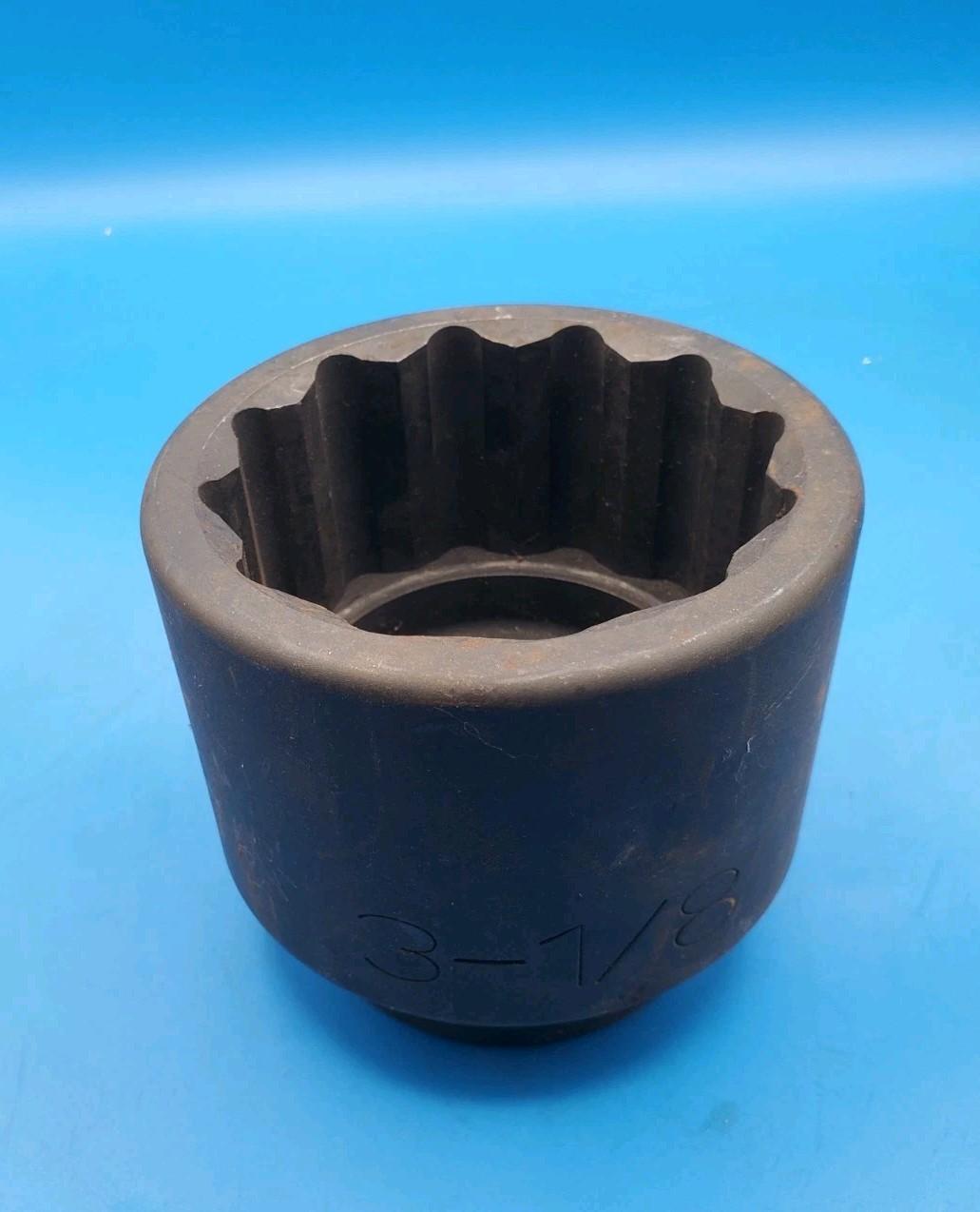 Grey Pneumatic 4300R 1" Drive 3-1/8" 12-Point Standard Impact Socket EXC. Cond.