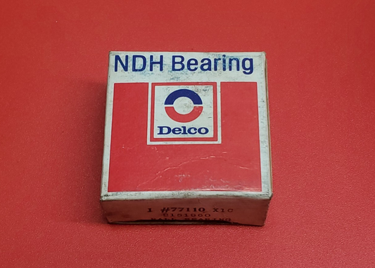 1 ea NDH Delco Ball Bearing 77110 X1C (Both Sides Metal Shields) Made In USA
