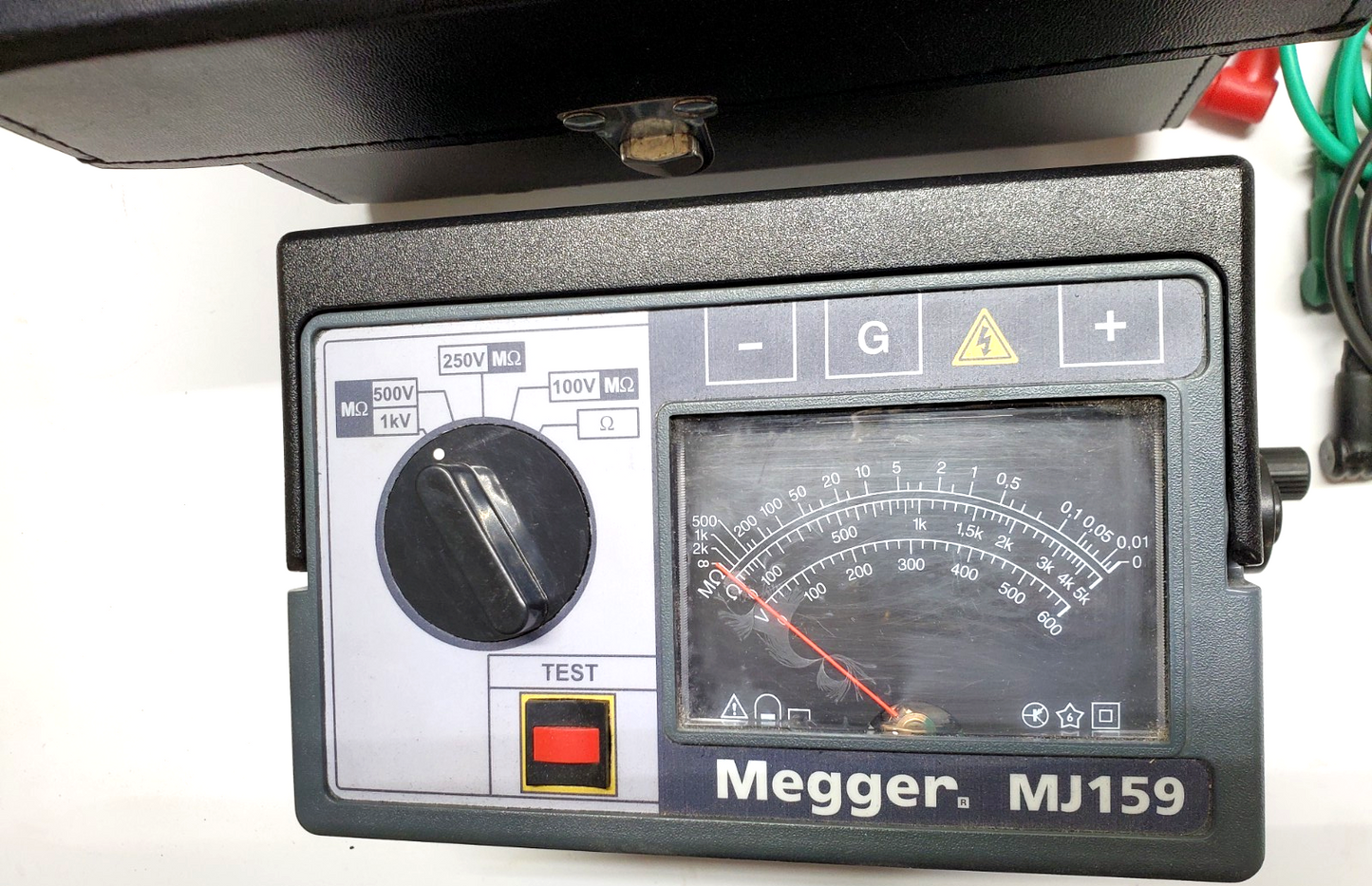 MEGGER MJ159 Insulation Tester w/ Case, Leads & 2019/2020 Prior Cal. Tag 212159