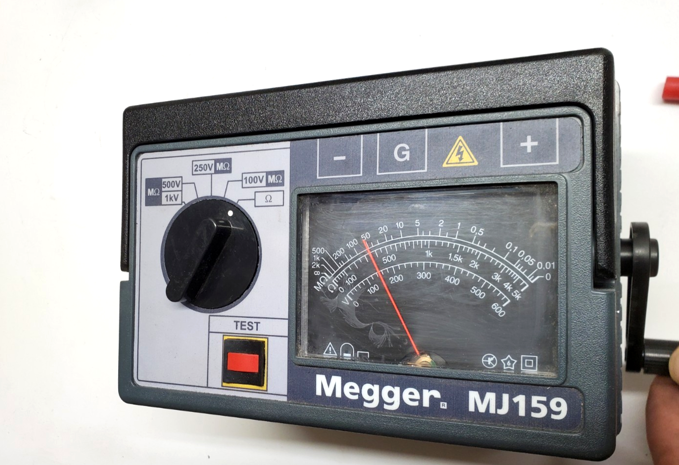 MEGGER MJ159 Insulation Tester w/ Case, Leads & 2019/2020 Prior Cal. Tag 212159